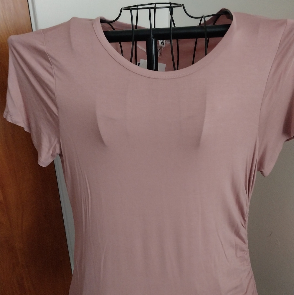Cable & Gauge NWT  Women's Pink Short Sleeve Top